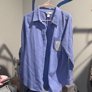 Woman’s purple Casual Shirt with designs